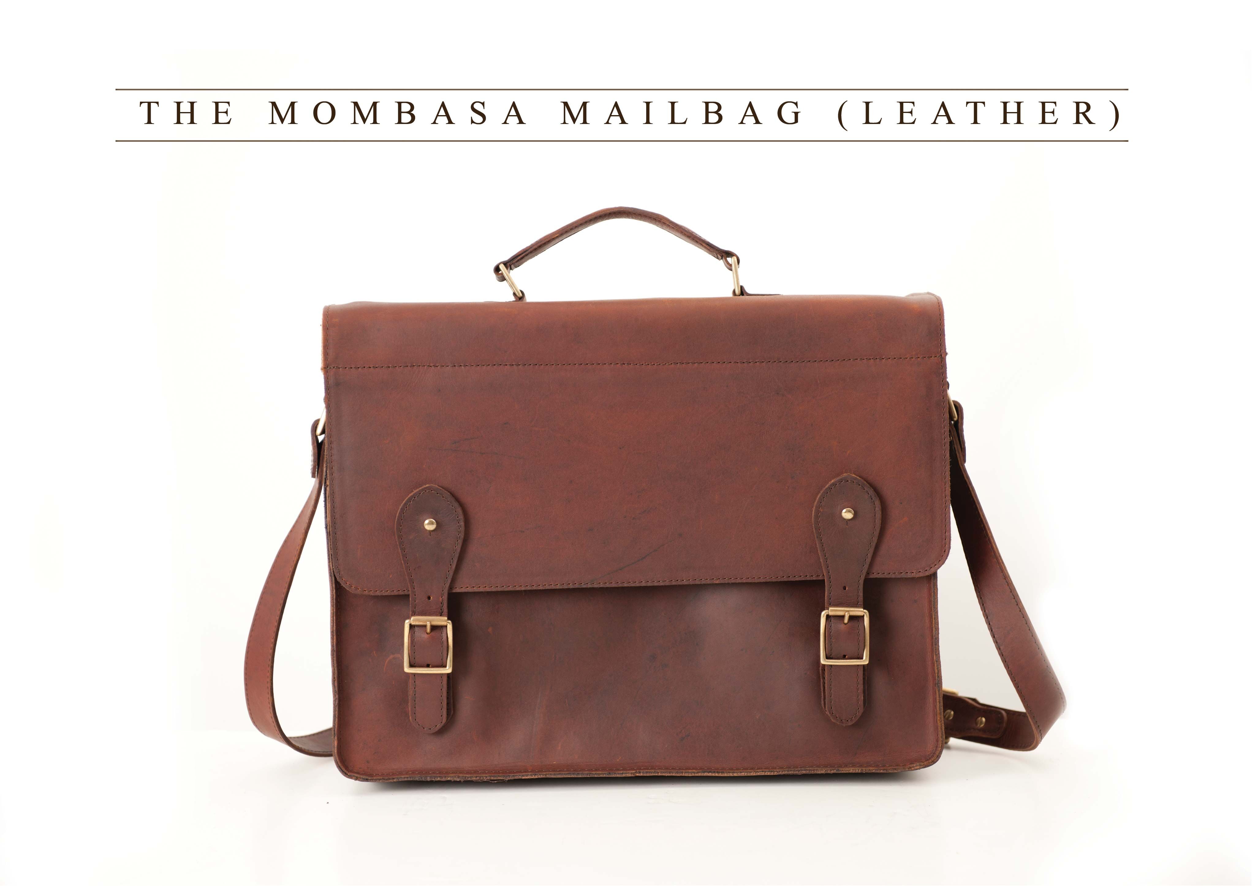 Melvill & Moon Mombasa Mail Bag Leder